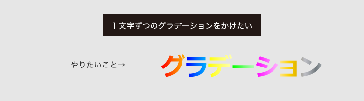 現場でつまずいたこと 学んだこと Ai 文字編４ 文字のアウトラインせずにグラデーションを作成方法 クリエイティブスポット